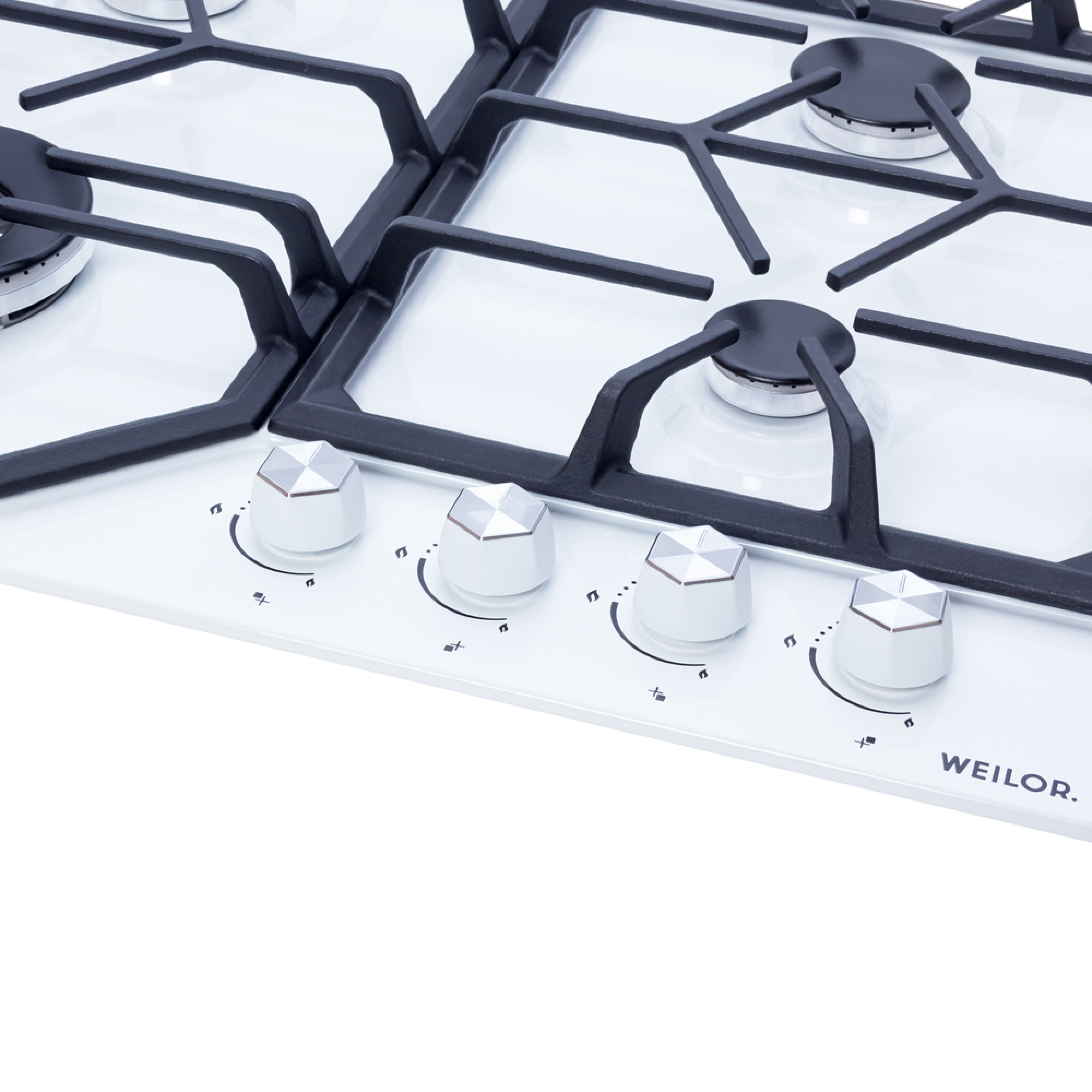 Поверхня газова на металі WEILOR GM W 604 WH - зображення 4