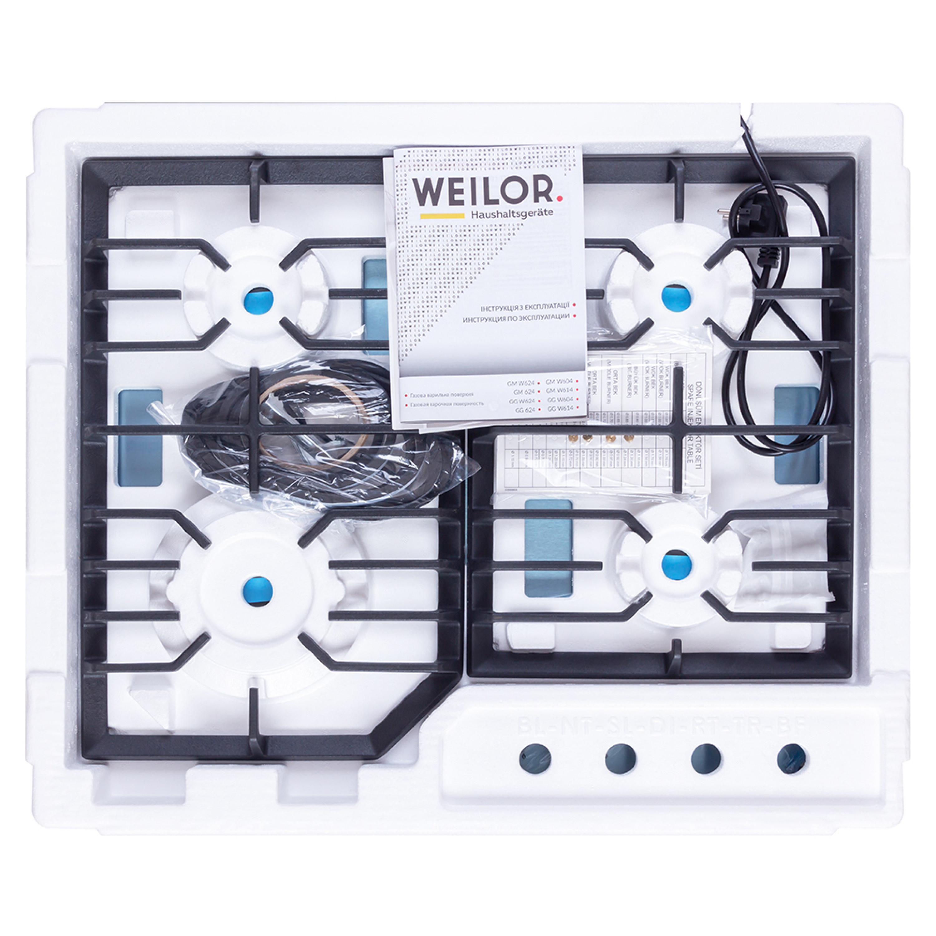 Поверхня газова на металі WEILOR GM W 624 SS - зображення 12