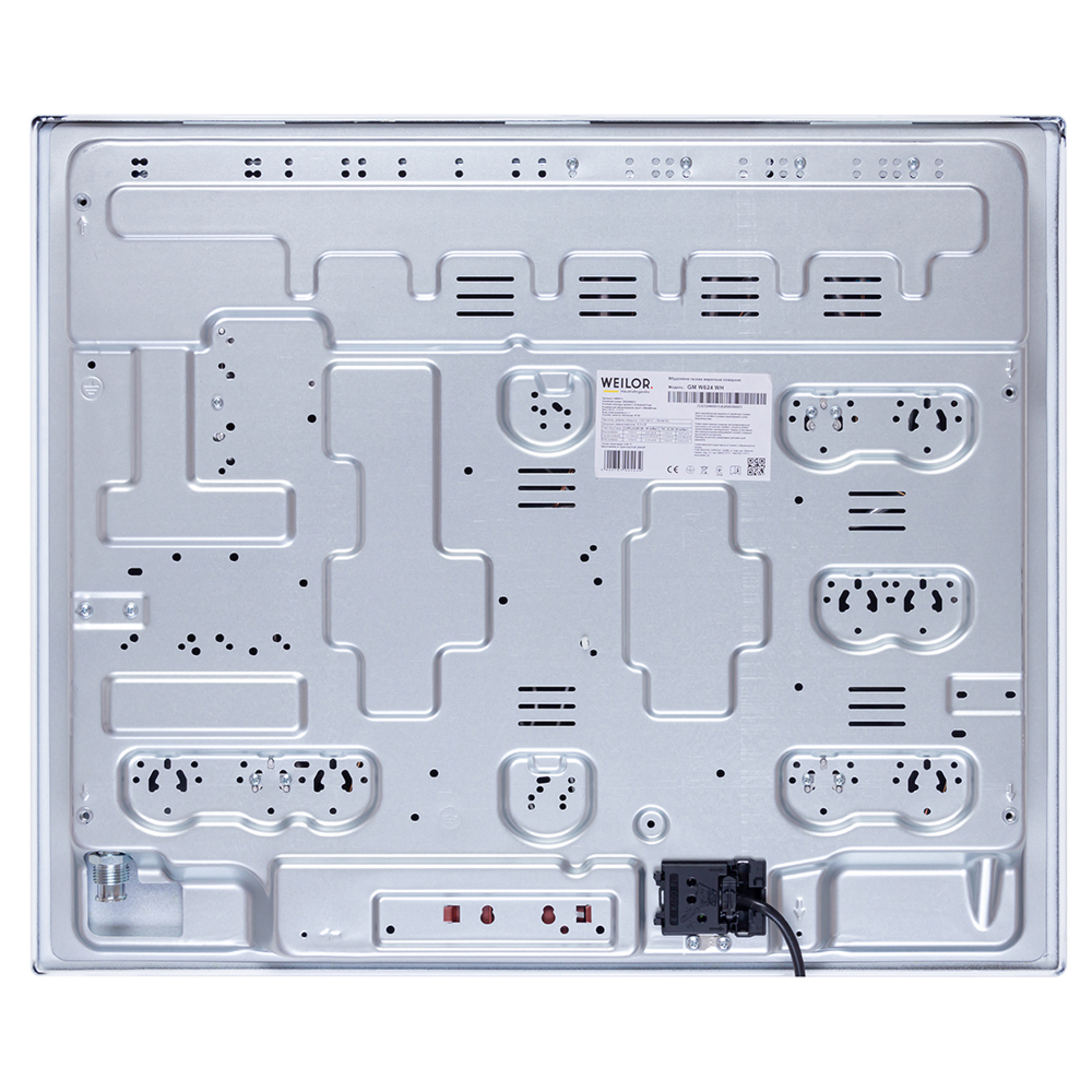 Поверхня газова на металі WEILOR GM W 624 WH - зображення 10