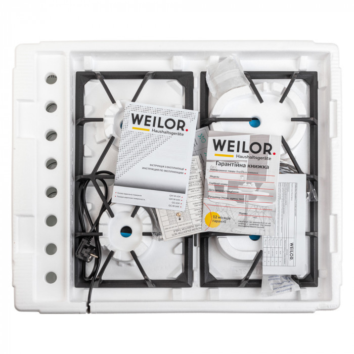 Поверхня газова на металі WEILOR GM W 634 WH