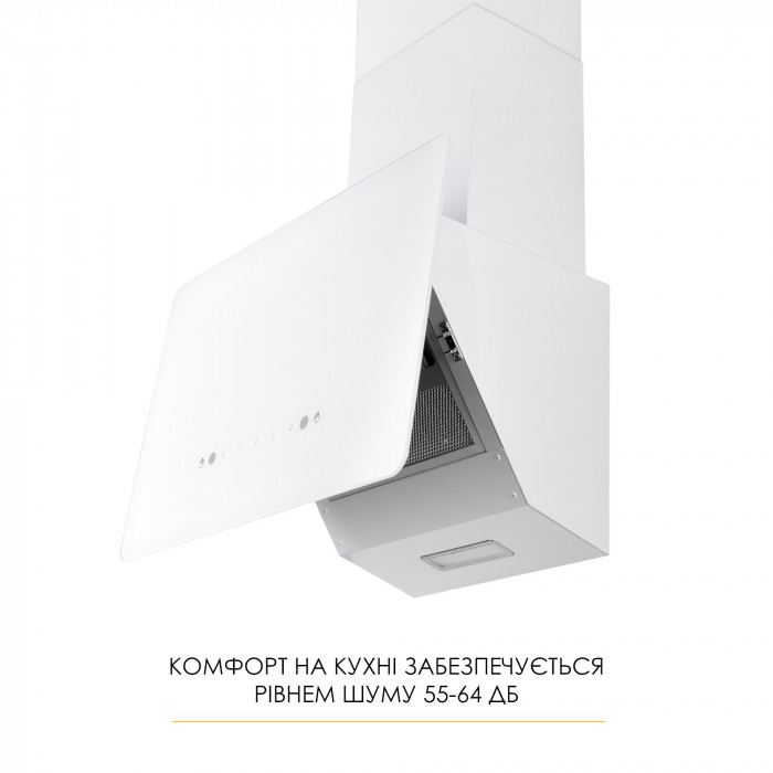 Вытяжка декоративная наклонная WEILOR AURA WDS 53 WHITE