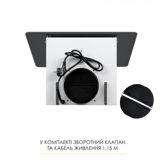 Вытяжка декоративная наклонная WEILOR AURA WDS 53 WHITE