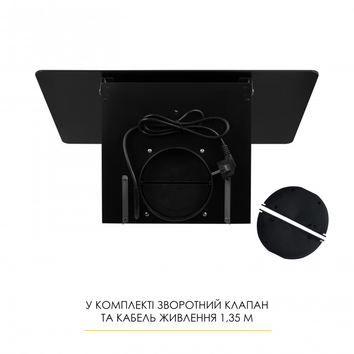 Витяжка декоративна похила WEILOR AURA WDS 63 BLACK