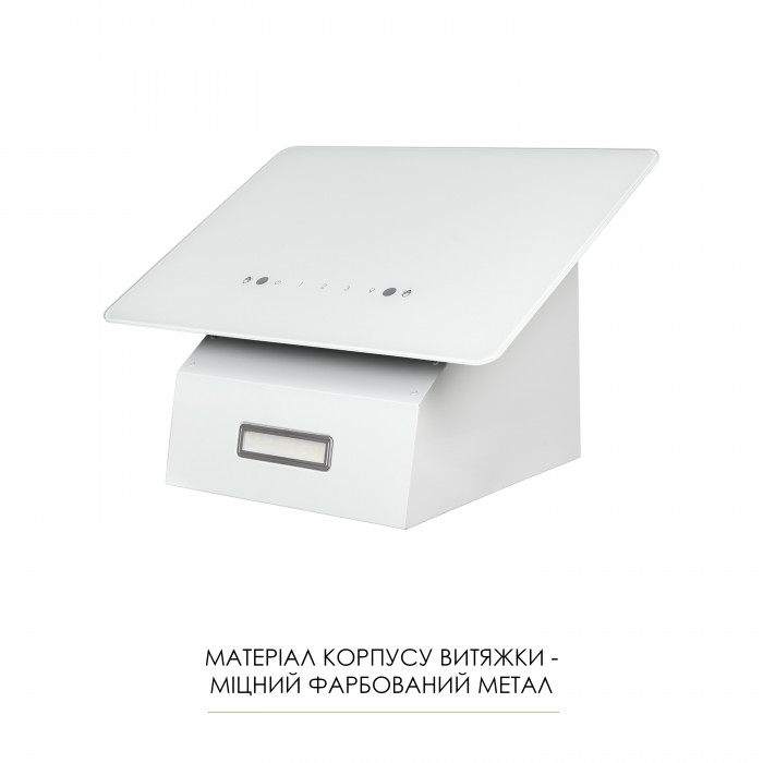 Витяжка декоративна похила WEILOR AURA WDS 63 WHITE