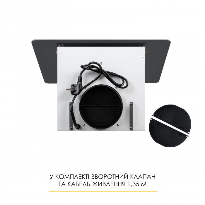 Витяжка декоративна похила WEILOR AURA WDS 63 WHITE