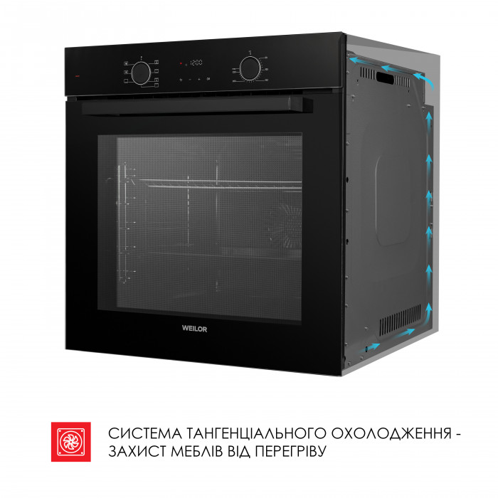 Духовой шкаф электрический  WEILOR FDO6F70BK