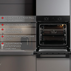 Духовой шкаф электрический  WEILOR FDO6F82BK