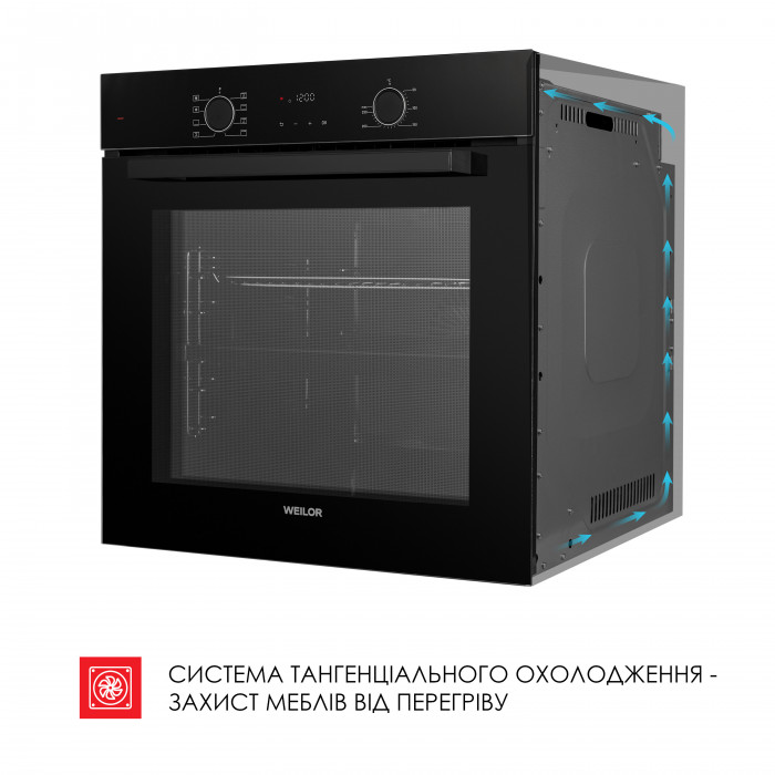 Духовой шкаф электрический  WEILOR FDO6F82BK