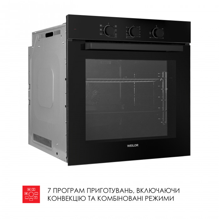 Духовой шкаф электрический  WEILOR FPO6F70BK
