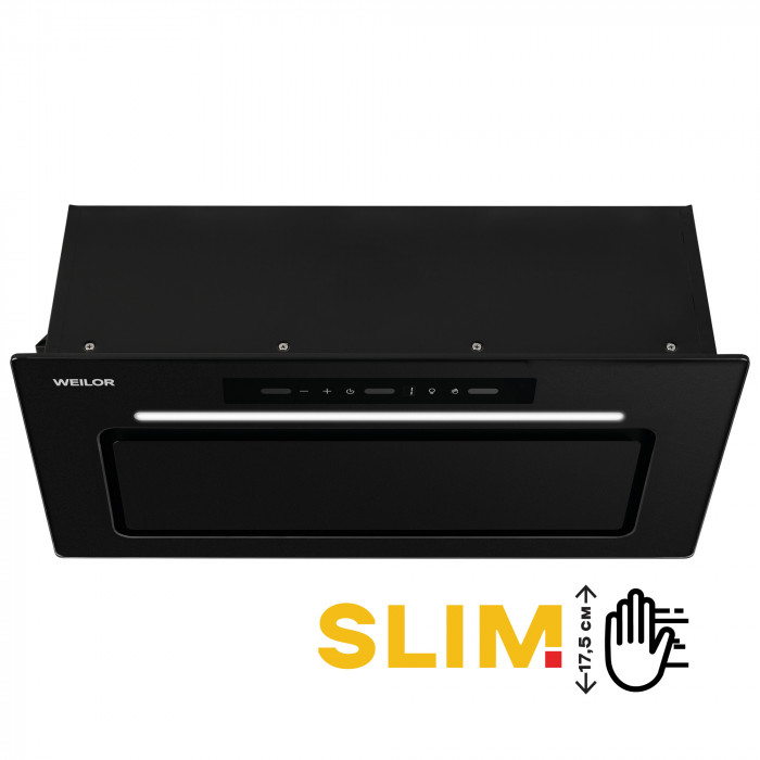 Витяжка повновбудована WEILOR LUMINA WBG 65 BLACK MATTE