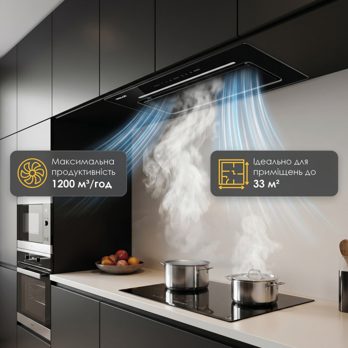 Вытяжка полновстраиваемая WEILOR LUMINA WBG 68 BLACK