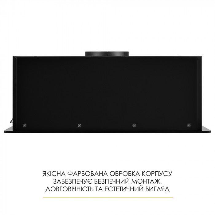 Витяжка повновбудована WEILOR LUMINA WBG 69 BLACK MATTE SILENCE