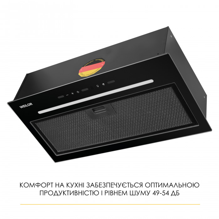 Вытяжка полновстраиваемая WEILOR LUNA WBG 55 BLACK