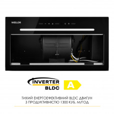 Витяжка повновбудована WEILOR LUNA WBG 59 BLACK SILENCE