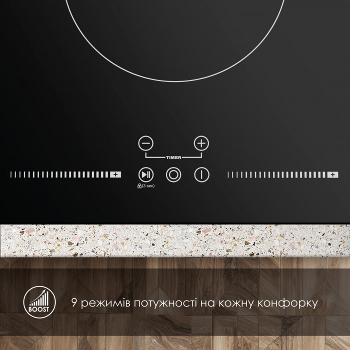 Поверхня склокерамічна Domino WEILOR WHC 335 BLACK