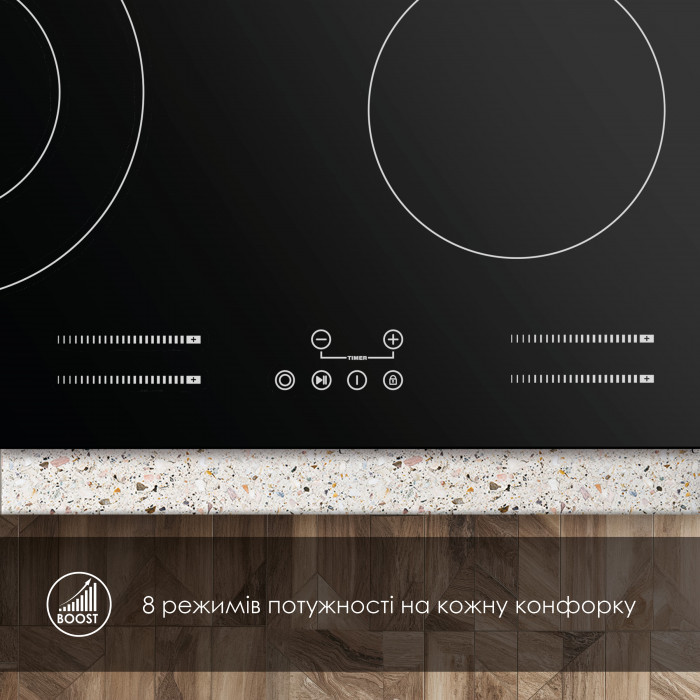 Поверхня склокерамічна WEILOR WHC 655 BLACK