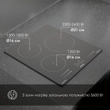 Поверхня індукційна WEILOR WIS 433 BLACK