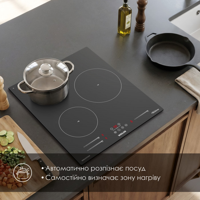 Поверхня індукційна WEILOR WIS 433 BLACK