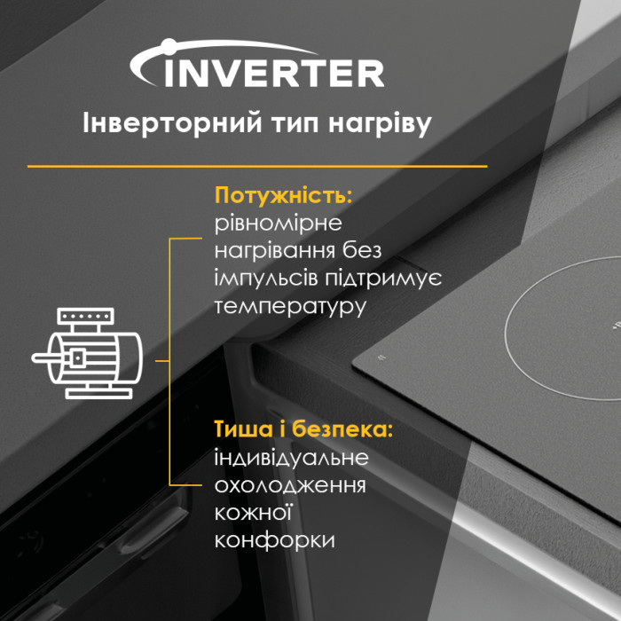 Поверхня індукційна WEILOR WIS 643 BLACK NanoProtect