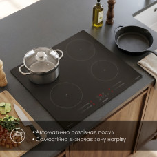 Поверхня індукційна WEILOR WIS 643 BLACK NanoProtect