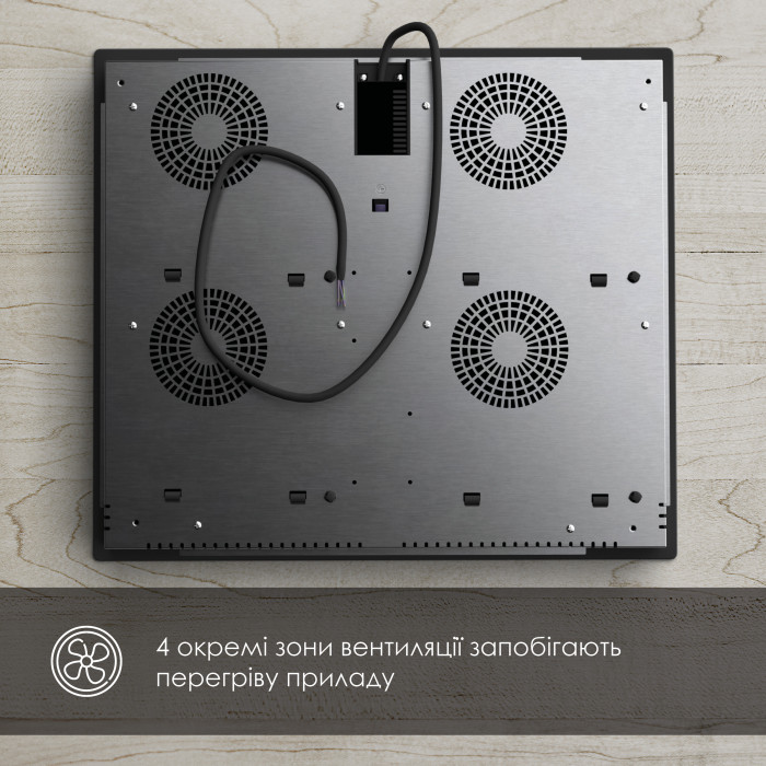 Поверхня індукційна WEILOR WIS 643 BLACK NanoProtect