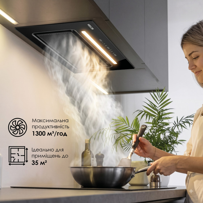 Вытяжка полновстраиваемая WEILOR LUMINA WBG 69 BLACK SILENCE