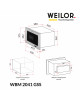 Вбудована мікрохвильова піч WEILOR WBM 2041 GSS - зображення 15