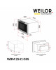 Вбудована мікрохвильова піч WEILOR WBM 2541 GSS - зображення 15