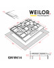 Поверхня газова на металі WEILOR GM W 614 BL - зображення 14