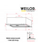Витяжка повновбудована WEILOR PBSR 52302 GLASS FBL 1100 LED Strip - зображення 14