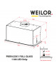 Витяжка повновбудована WEILOR PBSR 62301 FULL GLASS WH 1100 LED Strip - зображення 14
