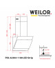 Витяжка декоративна похила WEILOR PDL 62304 WH 1100 LED Strip - зображення 15