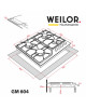 Поверхня газова на металі WEILOR GM 604 BL - зображення 12