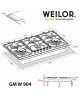 Поверхня газова на металі Weilor GM W 904 SS - зображення 13