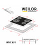 Поверхня склокерамічна WEILOR WHC 651 BLACK - зображення 8