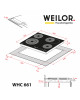 Поверхня склокерамічна WEILOR WHC 661 BLACK - зображення 7