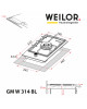 Поверхня газова Domino на металі WEILOR GM W 314 BL - зображення 10